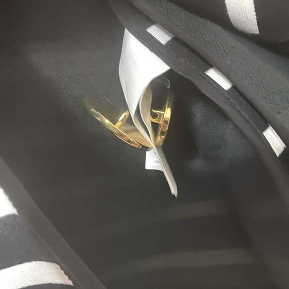 Kate Spade Broome Street Striped Size 2 Gold Button Blazer/Jacket Front Pockets - Picture 8 of 13